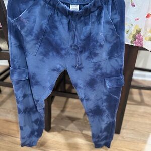 PINK Victoria's Secret Navy Tie-Dye Joggers